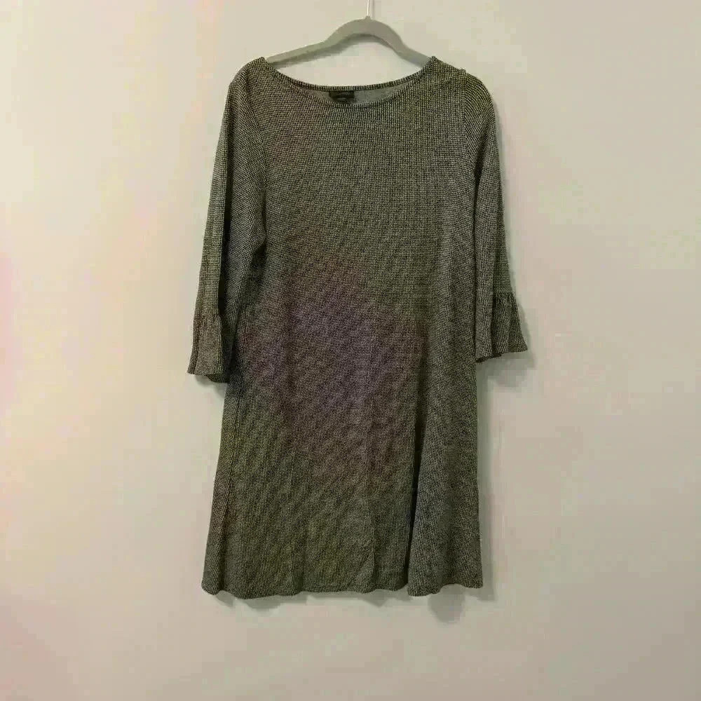 J.Jill Black and White Dress Size Medium Petite